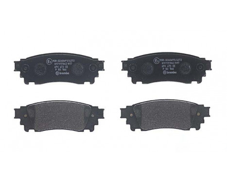 Brake Pad Set, disc brake P83166 Brembo