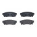 Brake Pad Set, disc brake P83166 Brembo