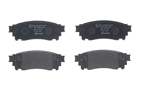 Brake Pad Set, disc brake P83166 Brembo, Image 3