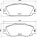 Brake pad set, disc brake P83175 Brembo