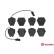 Brake Pad Set, disc brake P85067 Brembo, Thumbnail 2