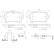 Brake pad set, disc brake P85120NX Brembo
