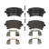 Brake Pad Set, disc brake P85143 Brembo