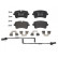 Brake Pad Set, disc brake P85157 Brembo