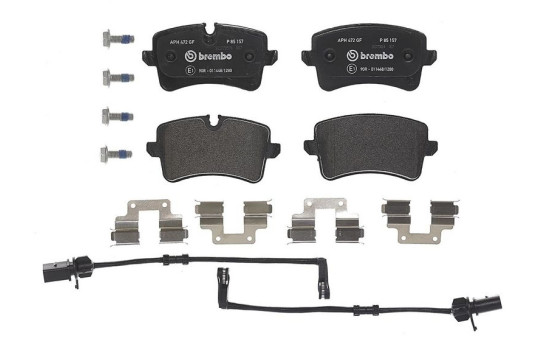 Brake Pad Set, disc brake P85157 Brembo, Image 3