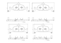 Brake pad set, disc brake P85164NX Brembo
