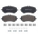 Brake Pad Set, disc brake P85172 Brembo