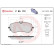 Brake Pad Set, disc brake P85172 Brembo, Thumbnail 2