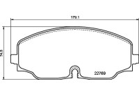 Brake Pad Set, disc brake P85176 Brembo