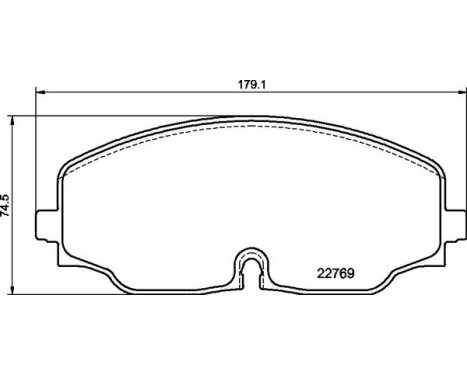 Brake Pad Set, disc brake P85176 Brembo