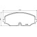 Brake Pad Set, disc brake P85176 Brembo