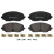 Brake Pad Set, disc brake P85176 Brembo, Thumbnail 2