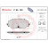 Brake pad set, disc brake P85193 Brembo, Thumbnail 4
