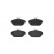 Brake Pad Set, disc brake P86007 Brembo