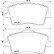 Brake Pad Set, disc brake P86031 Brembo