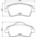 Brake Pad Set, disc brake P86033 Brembo