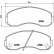 Brake Pad Set, disc brake P99003 Brembo, Thumbnail 2