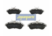 Brake Pad Set, disc brake PA-0009AF Japanparts