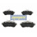 Brake Pad Set, disc brake PA-0009AF Japanparts