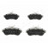 Brake Pad Set, disc brake PA-0009AF Japanparts