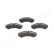 Brake Pad Set, disc brake PA-0011AF Japanparts