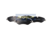 Brake Pad Set, disc brake PA-0014AF Japanparts