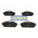 Brake Pad Set, disc brake PA-001AF Japanparts