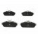 Brake Pad Set, disc brake PA-001AF Japanparts