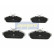 Brake Pad Set, disc brake PA-001AF Japanparts
