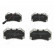 Brake Pad Set, disc brake PA-0023AF Japanparts