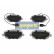 Brake Pad Set, disc brake PA-0024AF Japanparts