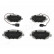 Brake Pad Set, disc brake PA-0024AF Japanparts
