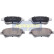Brake Pad Set, disc brake PA-0041AF Japanparts, Thumbnail 2