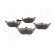 Brake Pad Set, disc brake PA-0043AF Japanparts