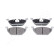 Brake Pad Set, disc brake PA-0044AF Japanparts, Thumbnail 2