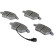 Brake Pad Set, disc brake PA-0047AF Japanparts