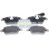 Brake Pad Set, disc brake PA-0047AF Japanparts, Thumbnail 2