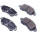 Brake Pad Set, disc brake PA-0051AF Japanparts