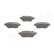 Brake Pad Set, disc brake PA-0061AF Japanparts