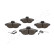 Brake Pad Set, disc brake PA-0063AF Japanparts