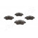 Brake Pad Set, disc brake PA-0070AF Japanparts