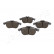 Brake Pad Set, disc brake PA-0074AF Japanparts