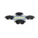 Brake Pad Set, disc brake PA-0075AF Japanparts