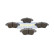 Brake Pad Set, disc brake PA-0075AF Japanparts, Thumbnail 2