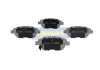Brake Pad Set, disc brake PA-0076AF Japanparts