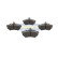 Brake Pad Set, disc brake PA-0082AF Japanparts, Thumbnail 2