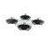 Brake Pad Set, disc brake PA-0084AF Japanparts