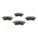 Brake Pad Set, disc brake PA-0089AF Japanparts