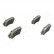 Brake Pad Set, disc brake PA-0089AF Japanparts, Thumbnail 4