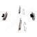 Brake Pad Set, disc brake PA-0090AF Japanparts, Thumbnail 4